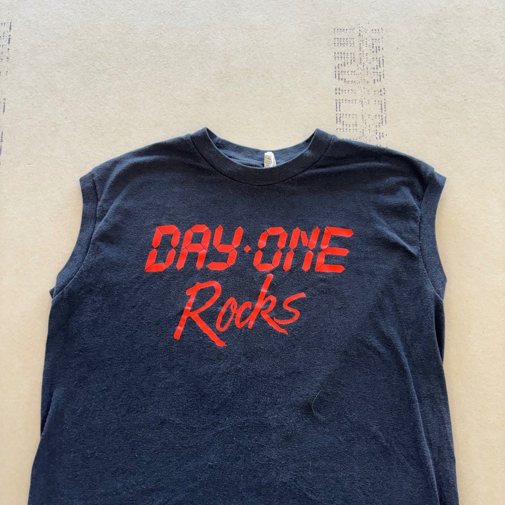 Vintage 80s  Day‎ One Rocks Sleeveless T-shirt